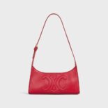 Celine Women Shoulder Bag Cuir Triomphe in Smooth Calfskin-Red