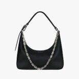 Givenchy Women Small Moon Cut Out Bag in Leather-Black