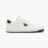 Prada Women Downtown Perforated Leather Sneakers-White