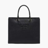Prada Women Large Saffiano Leather Handbag-Black