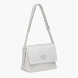 Prada Women Small Padded Re-Nylon Shoulder Bag-White