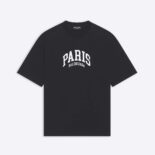 Balenciaga Women Cities Paris T-shirt Medium Fit in Black