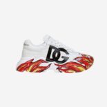 Dolce Gabbana D&G Women Calfskin Nappa Daymaster Sneakers-Red