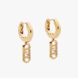 Fendi Women O Lock Earrings Gold-Colored Earrings