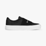 Givenchy Women Sneakers in Leather with Givenchy Webbing-Black