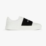 Givenchy Women Sneakers in Leather with Givenchy Webbing-White