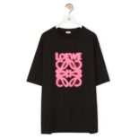 Loewe Women LOEWE Neon T-shirt in Cotton-Black