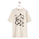 Loewe Women Susuwatari Anagram T-shirt in Cotton-Beige