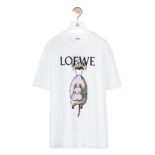 Loewe Women Yu-Bird T-shirt in Cotton-White