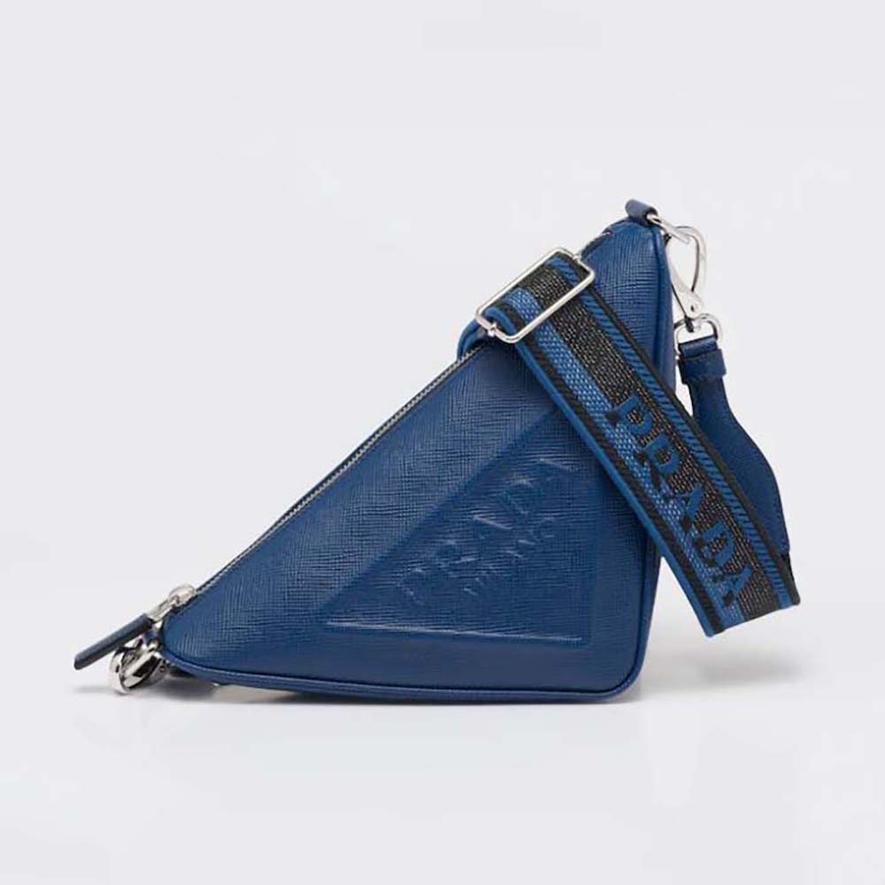 Prada Women Saffiano Prada Triangle Bag-Navy (1) Prada Women Saffiano Prada Triangle Bag-Navy