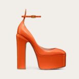 Valentino Women Garavani Tan-Go Platfom Pump in Patent Leather 155 mm-Orange