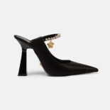 Versace Women Artifact Mules in 105mm Heel Height-Black
