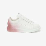 Alexander Mcqueen Women Oversized Sneaker in White/Pink