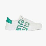 Givenchy Unisex Sneakers City Sport in 4G Print Leather-Green