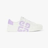 Givenchy Unisex Sneakers City Sport in 4G Printed Leather-Purple