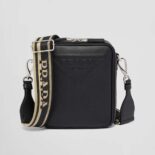 Prada Women Saffiano Leather Shoulder Bag-Black