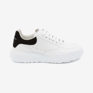 Alexander Mcqueen Unisex Court Trainer in WhiteBlack