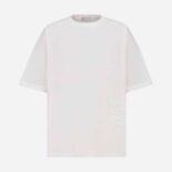 Dior Men Dior and Parley Oversized T-shirt White Parley Ocean Plastic Cotton Jersey Blend