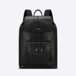 Dior Men Motion Backpack Black Dior Oblique Galaxy Leather and Smooth Calfskin