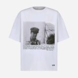 Dior Women Dior and Jack Kerouac Oversized T-shirt White Cotton Jersey