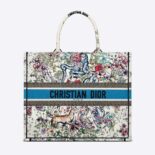 Dior Women Large Dior Book Tote Latte Multicolor D-Constellation Embroidery