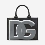 Dolce Gabbana D&G Women Small Calfskin DG Daily Shopper with DG Logo Print