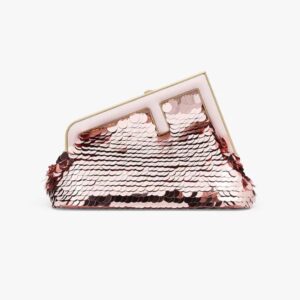 Fendi Women First Small Pink Sequinned Bag