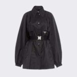 Prada Women Light Re-Nylon Safari Jacket-Black