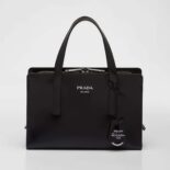 Prada Women Re-Edition 1995 Brushed-Leather Mini Handbag-Black