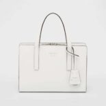 Prada Women Re-Edition 1995 Brushed-Leather Mini Handbag-White