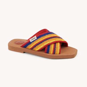 Chloe Women Woody Flat Mule-Yellow