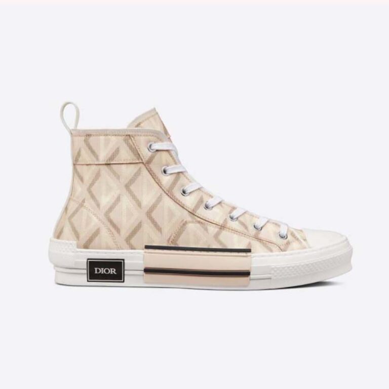 Dior Men B23 High-Top Sneaker Natural CD Diamond Canvas