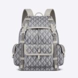 Dior Men Hit the Road Backpack Dior Gray CD Diamond Canvas