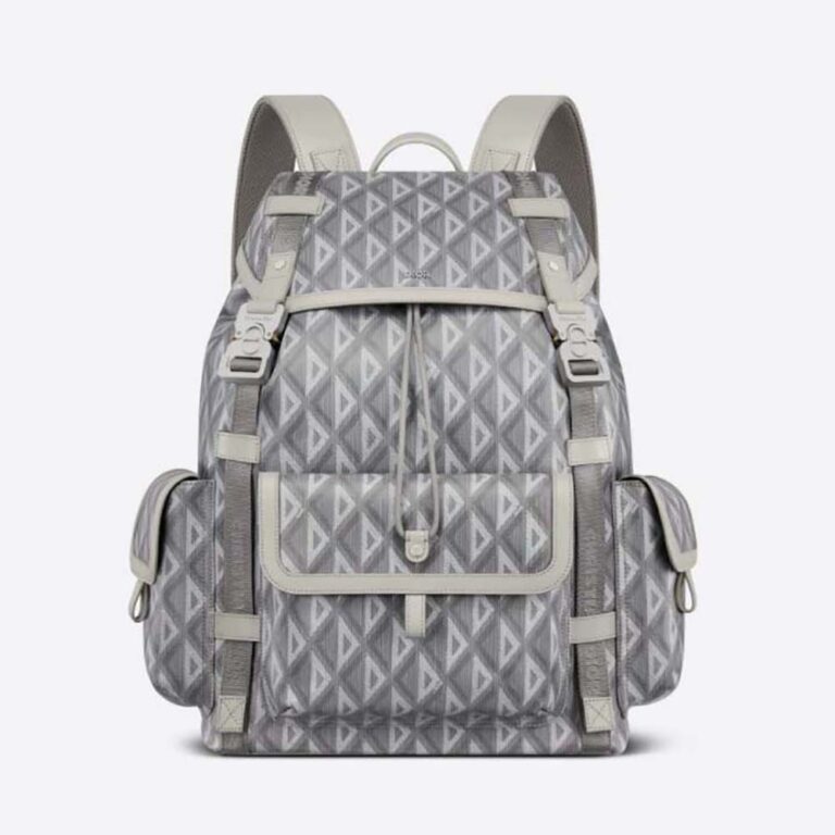 Dior Men Hit the Road Backpack Dior Gray CD Diamond Canvas