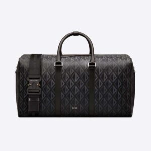 Dior Men Lingot 50 Duffle Bag Black CD Diamond Canvas