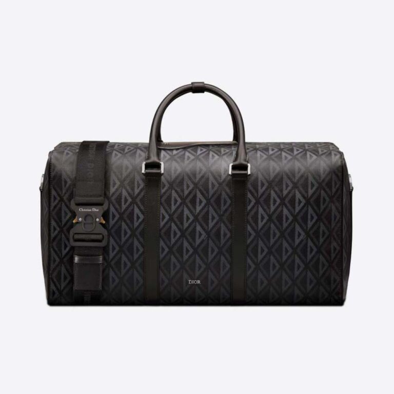 Dior Men Lingot 50 Duffle Bag Black CD Diamond Canvas