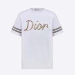 Dior Men Relaxed-Fit T-shirt White Organic Cotton Compact Jersey