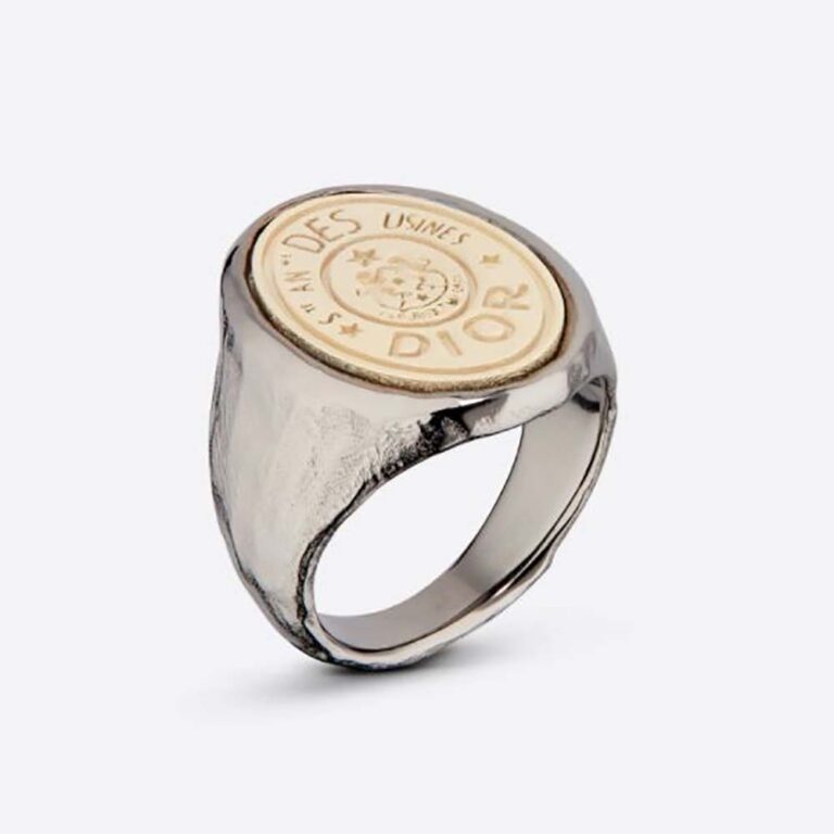 Dior Women CD Legacy Ring Ruthenium- and Gold-Finish Metal
