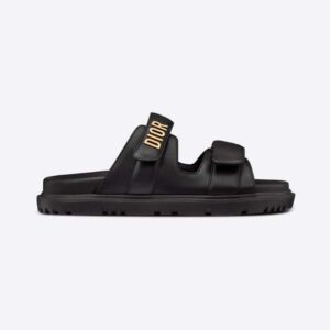 Dior Women DiorAct Slide Black Lambskin