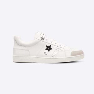 Dior Women Star Sneaker White Calfskin and Suede