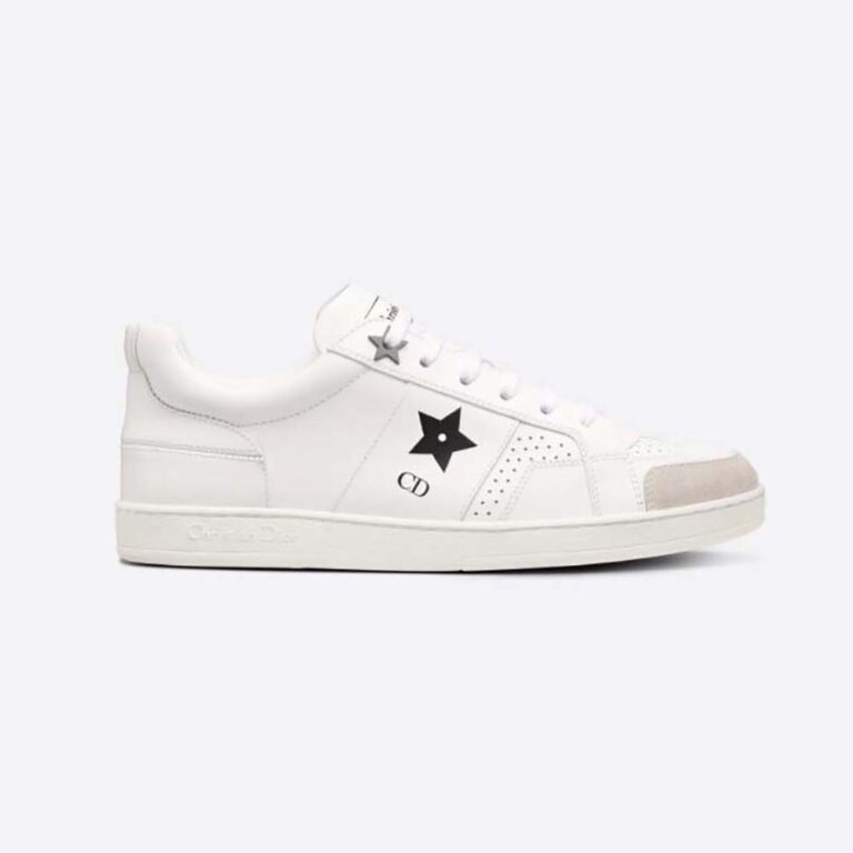 Dior Women Star Sneaker White Calfskin and Suede