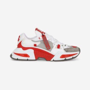 Dolce Gabbana D&G Unisex Mixed-Material Airmaster Sneakers-Red
