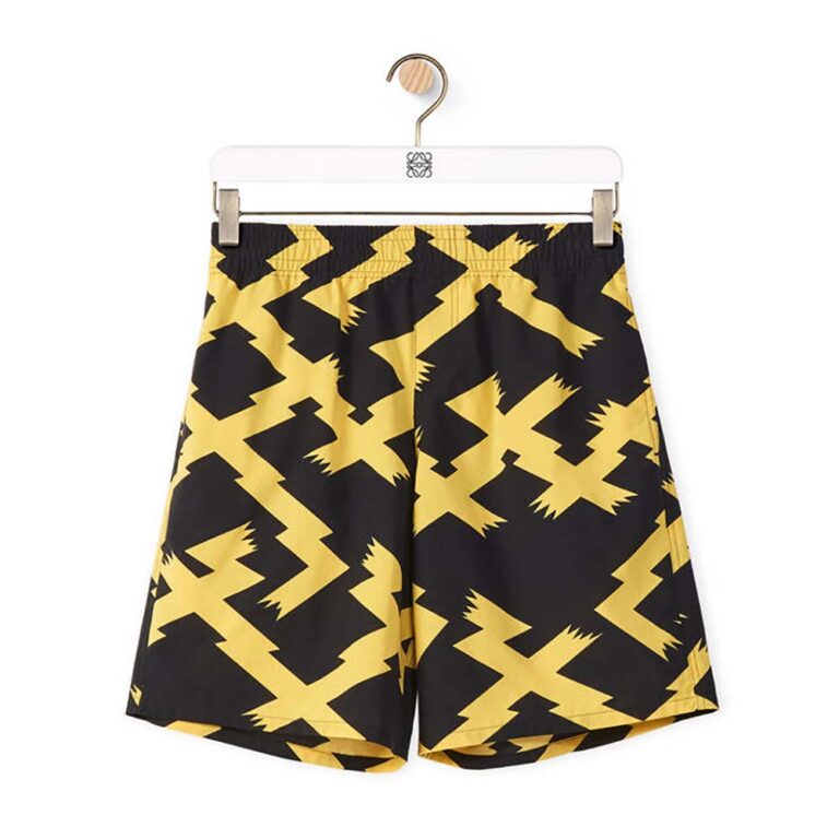 Loewe Women Allover Print Shorts in Cotton