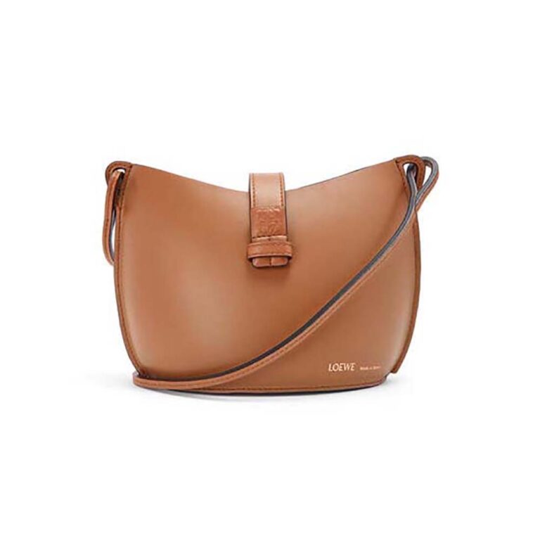 Loewe Women Moulded Bucket Bag in Calfskin-Brown