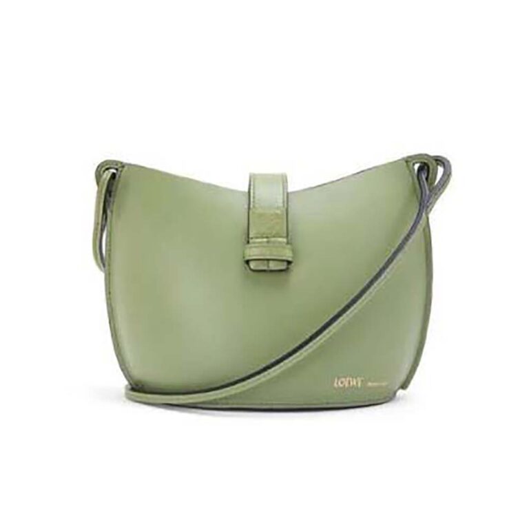 Loewe Women Moulded Bucket Bag in Calfskin-Lime