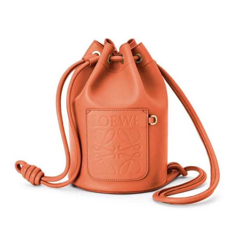 Loewe Women Small Sailor Bag in Nappa Calf-Orange