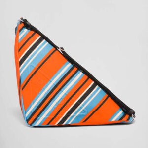 Prada Men Printed Canvas Prada Triangle Bag-Orange