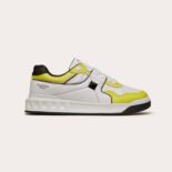 Valentino Men One Stud Low-Top Nappa Sneaker-Yellow