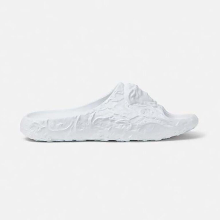 Versace Unisex Medusa Dimension Sliders-White