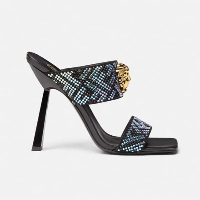 Versace Women Fendace FF Jacquard Mules